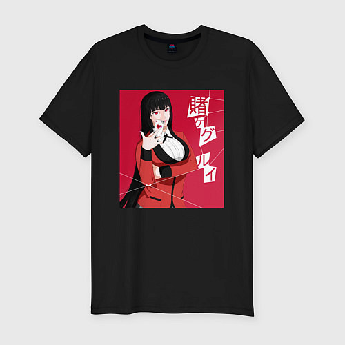 Мужская slim-футболка Yumeko Jabami Kakegurui Z / Черный – фото 1