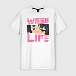 Мужская slim-футболка Weeb life