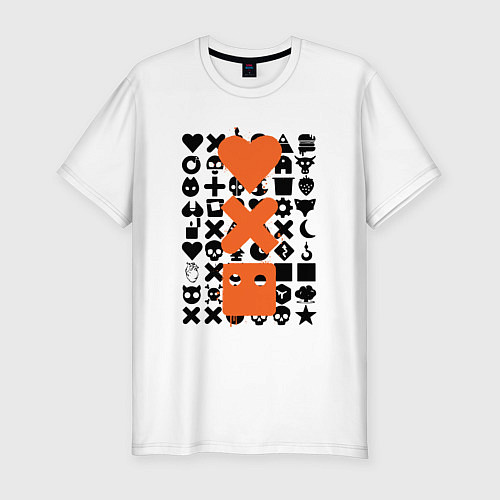 Мужская slim-футболка Love Death & Robots / Белый – фото 1