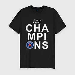 Футболка slim-fit PSG CHAMPIONS, цвет: черный