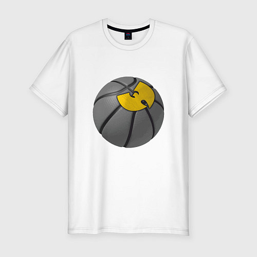 Мужская slim-футболка Wu-Tang Basketball / Белый – фото 1