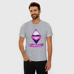 Футболка slim-fit ETHEREUM ЭФИРИУМ ЭФИР, цвет: меланж — фото 2