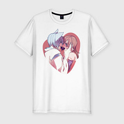 Мужская slim-футболка Tomoe and Nanami KIss