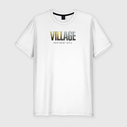 Футболка slim-fit Resident Evil Village Надпись, цвет: белый