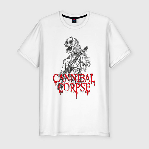 Мужская slim-футболка Cannibal Corpse Труп Каннибала Z / Белый – фото 1