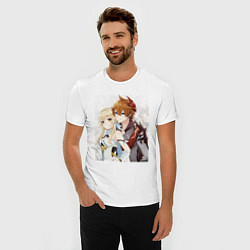 Футболка slim-fit Lumine and tartaglia, цвет: белый — фото 2