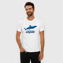 Футболка slim-fit Акула The Shark, цвет: белый — фото 2