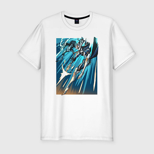 Мужская slim-футболка Warframe / Белый – фото 1