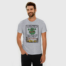 Футболка slim-fit Shrek: Wanted, цвет: меланж — фото 2