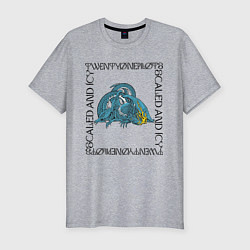 Мужская slim-футболка Twenty One Pilots Dragon
