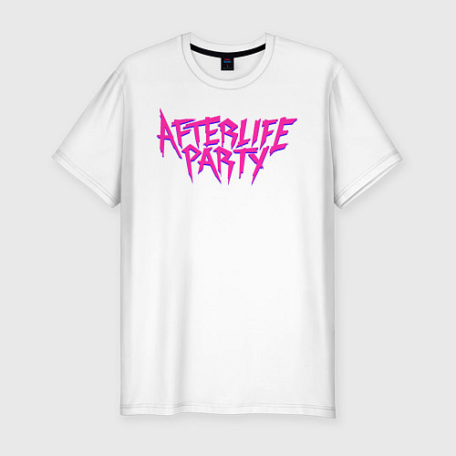 Мужская slim-футболка Afterlife Party / Белый – фото 1