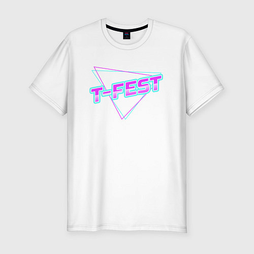 Мужская slim-футболка T-Fest / Белый – фото 1