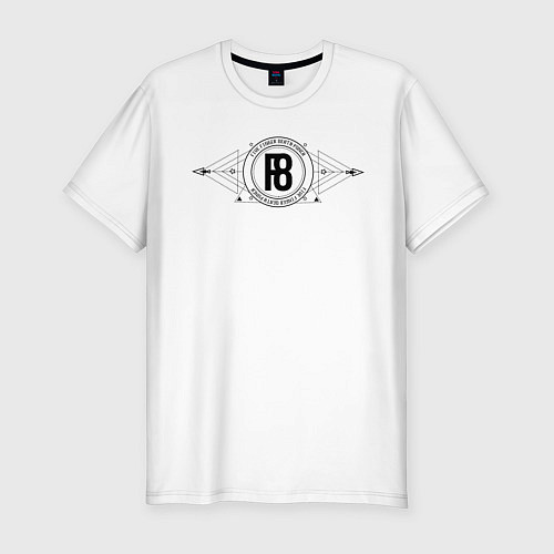 Мужская slim-футболка 5FDP F8 / Белый – фото 1