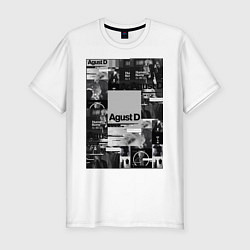 Мужская slim-футболка Agust D