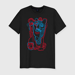 Мужская slim-футболка Bipolar bear