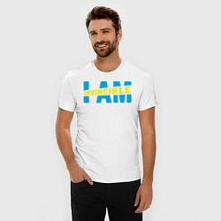 Футболка slim-fit I am Invincible, цвет: белый — фото 2