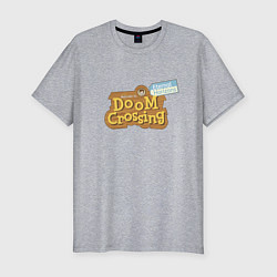 Футболка slim-fit Doom crossing, цвет: меланж