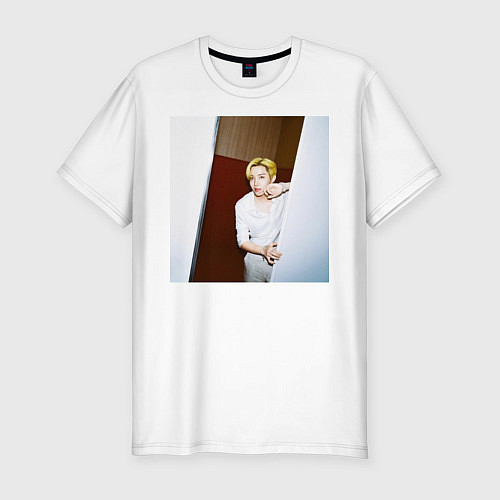 Мужская slim-футболка J-HOPE BTS / Белый – фото 1