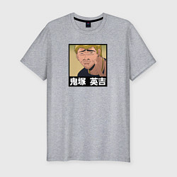 Футболка slim-fit Onizuka face, цвет: меланж