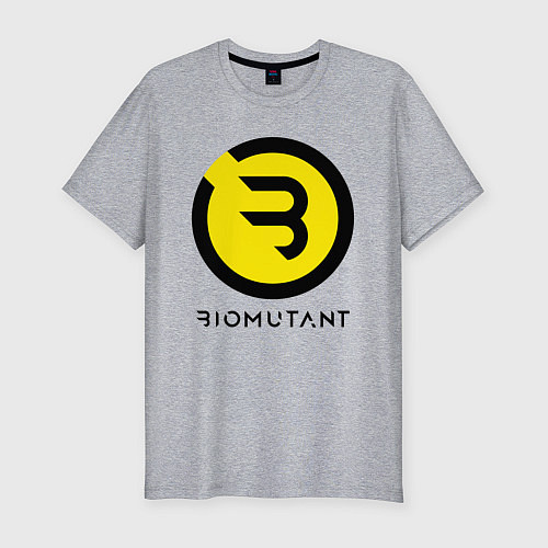Мужская slim-футболка Биомутант / Меланж – фото 1