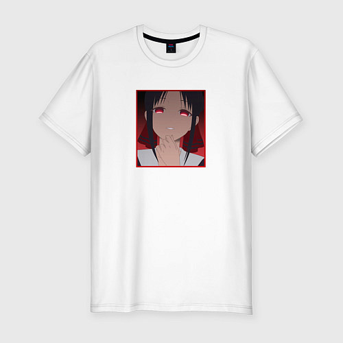 Мужская slim-футболка Госпожа Кагуя Kaguya-sama / Белый – фото 1