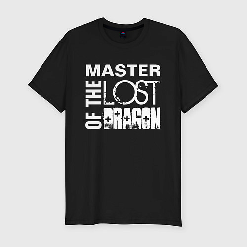 Мужская slim-футболка MASTER OF THE LOST DRAGON 2 / Черный – фото 1