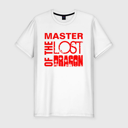 Мужская slim-футболка MASTER OF THE LOST DRAGON3 / Белый – фото 1