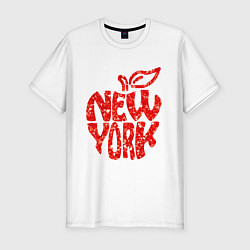Футболка slim-fit NEW YORK, цвет: белый
