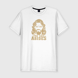 Футболка slim-fit The dad abides BL, цвет: белый