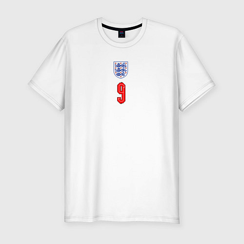 Мужская slim-футболка Домашняя форма Гарри Кейна / Белый – фото 1