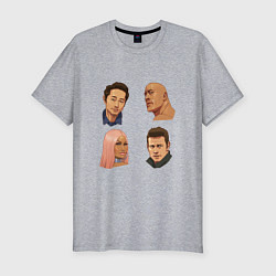 Мужская slim-футболка Том и его друзья