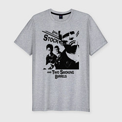 Футболка slim-fit Карты, деньги, два ствола, цвет: меланж