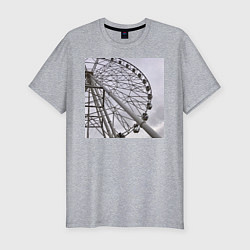 Футболка slim-fit Колесо обозрения, цвет: меланж