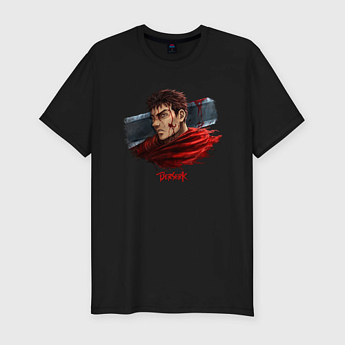 Мужская slim-футболка BERSERK 9 / Черный – фото 1