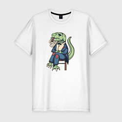 Мужская slim-футболка Дон Корлеоне - Динозавр