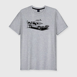 Футболка slim-fit DeLorean, цвет: меланж