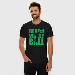 Футболка slim-fit Beach Volleyball, цвет: черный — фото 2