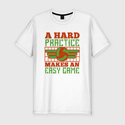 Футболка slim-fit Hard Practice, цвет: белый