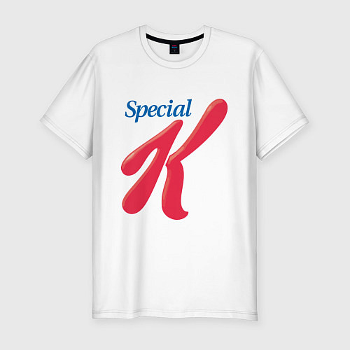 Мужская slim-футболка Special k merch Essential / Белый – фото 1