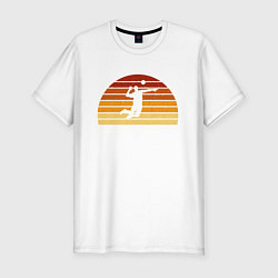 Футболка slim-fit Beach Volleyball, цвет: белый