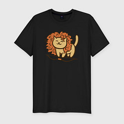 Футболка slim-fit Cat Lion, цвет: черный