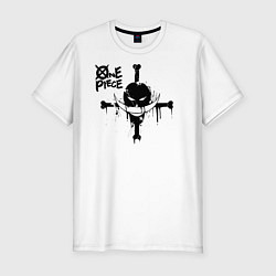 Футболка slim-fit Пираты Белоуса One Piece, цвет: белый