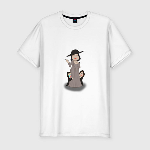Мужская slim-футболка Альсиной Димитреску / Белый – фото 1