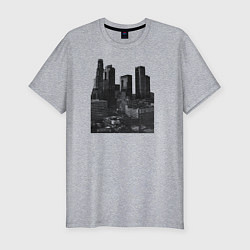 Мужская slim-футболка Мой город