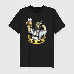Мужская slim-футболка Пиво и Пятница