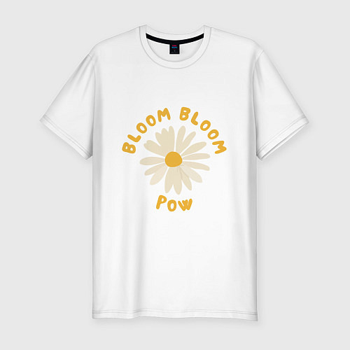 Мужская slim-футболка THE BOYZ Bloom Bloom Pow Cute / Белый – фото 1