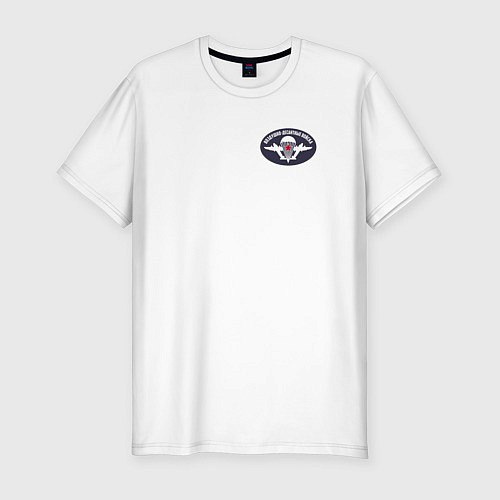 Мужская slim-футболка ВДВ / Белый – фото 1