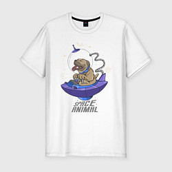 Мужская slim-футболка Space Animal