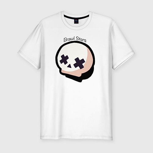 Мужская slim-футболка Бравл старс / Белый – фото 1