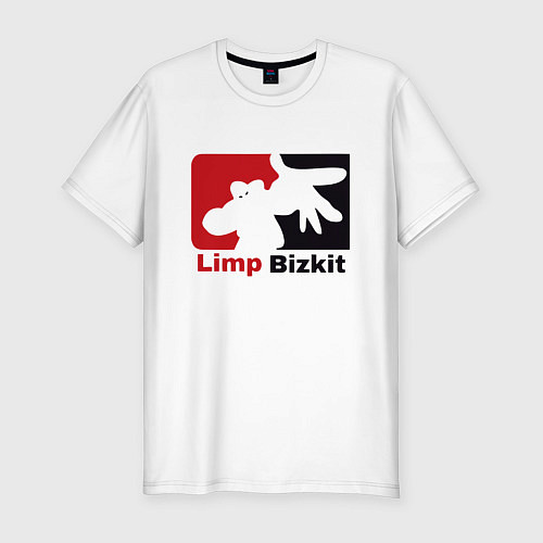 Мужская slim-футболка Limp Bizkit / Белый – фото 1